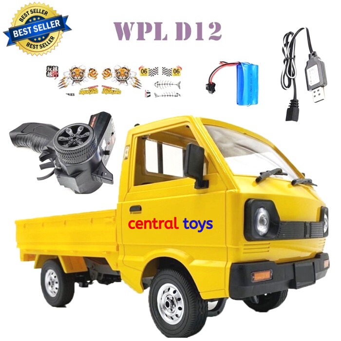 Jual COD WPL D12 SUZUKI Carry Pickup RTR Full Proportional Rc Car