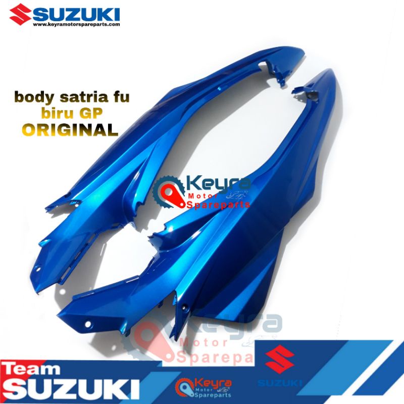 Jual BODY KIRI KANAN SET SATRIA FU FACELIFT BIRU VERSI MOTOGP ASLI