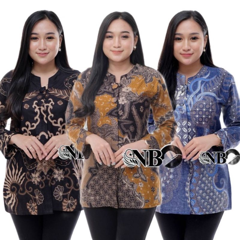 Jual Baju Batik Wanita Modern Monalisa Genes M L Xl Asli Pekalongan