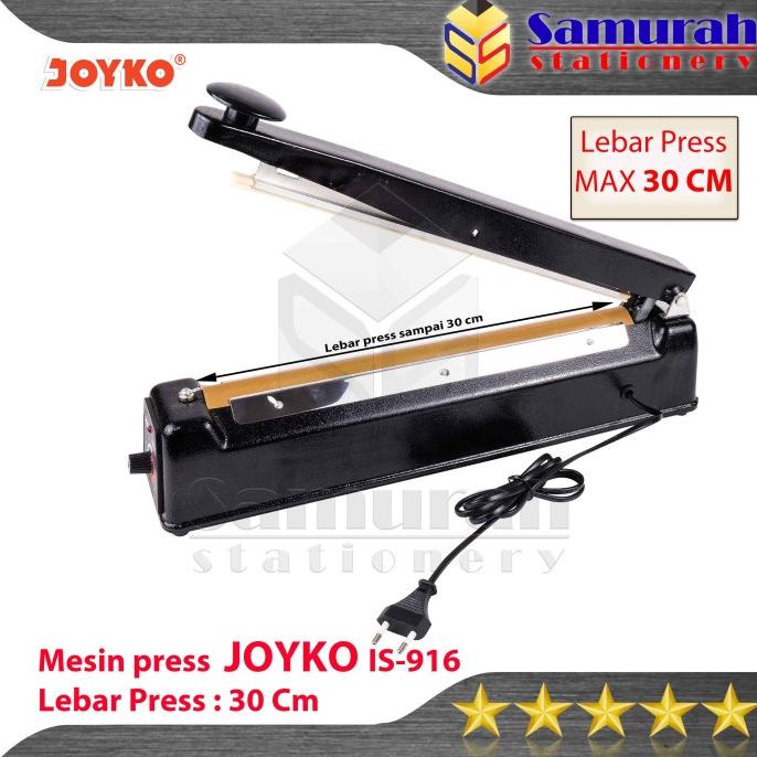 Jual Mesin Press Plastik 30 Cm Impluse Sealer Joyko Is 916 Heat