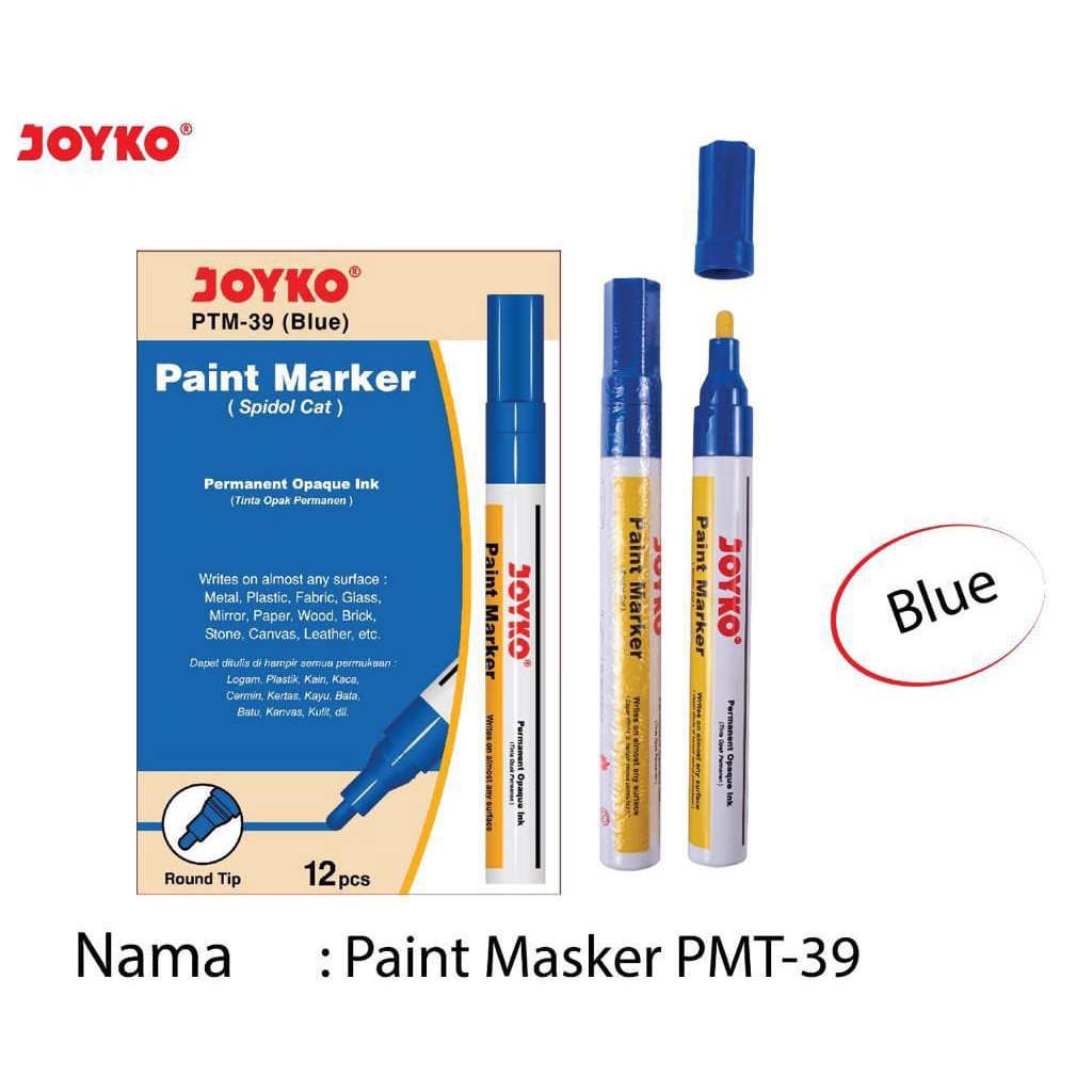 Jual Spidol Paint Marker Joyko Spidol Karet Spidol Besi Joyko Shopee