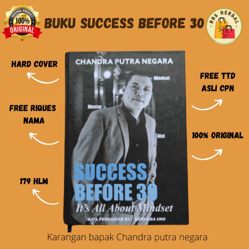 Jual BUKU SUCCES BEFORE 30 CHANDRA PUTRA NEGARA BUKU BISNIS