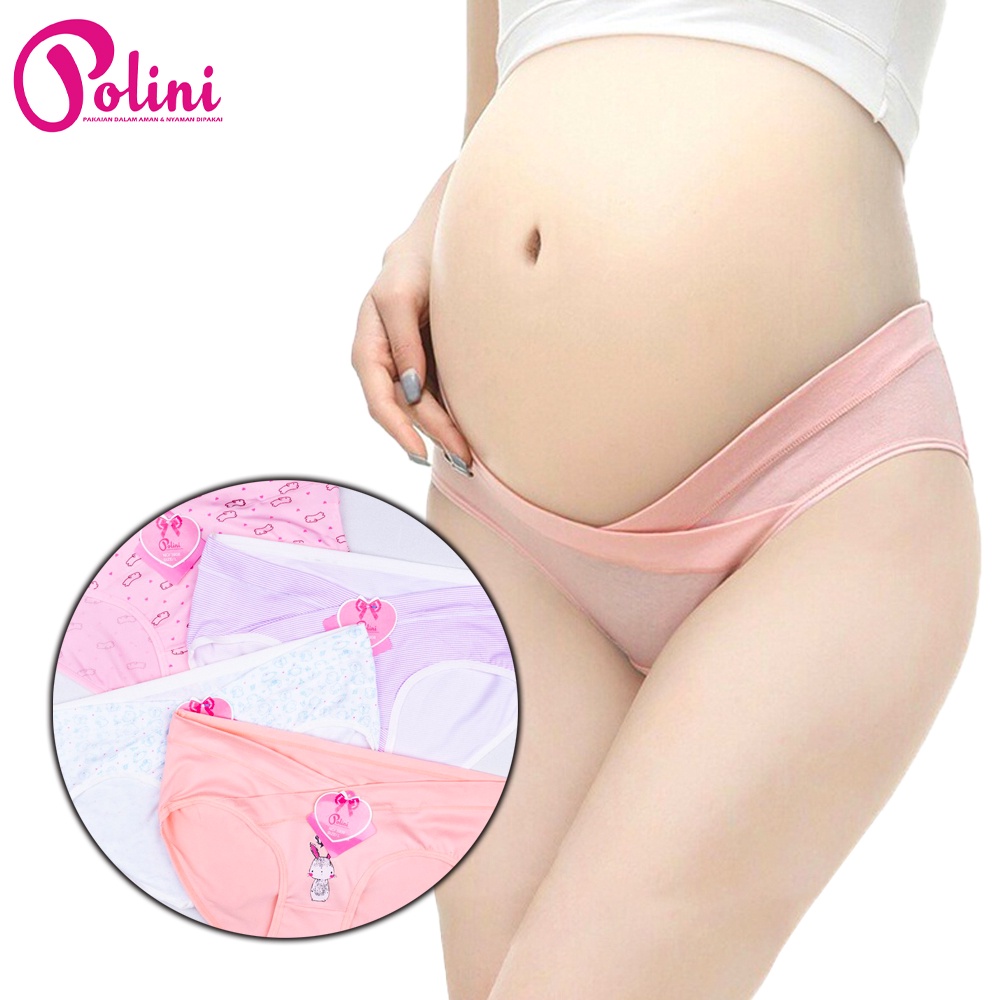 Jual POLINI Celana Dalam Hamil Maternity Panties Low Waist Cd 3908