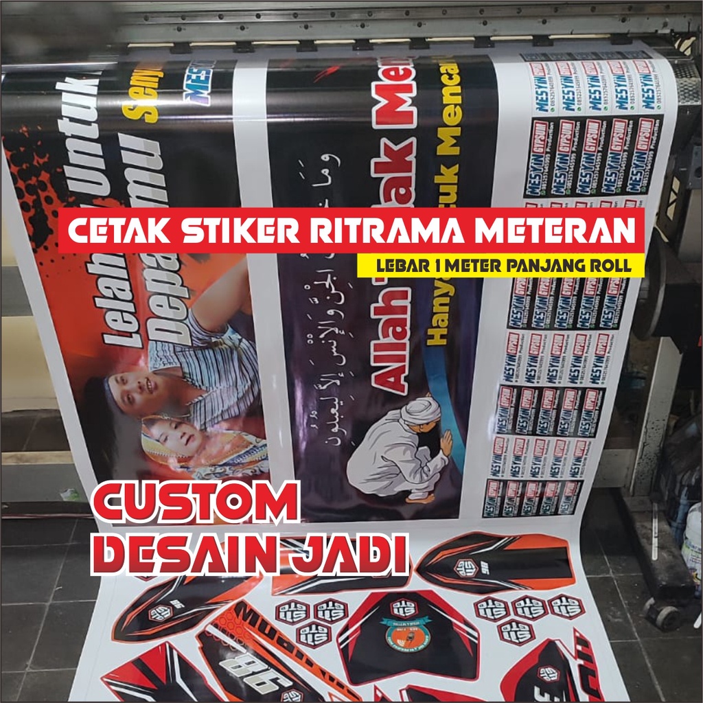 Jual Print Stiker Vinyl Ritrama Meteran Shopee Indonesia