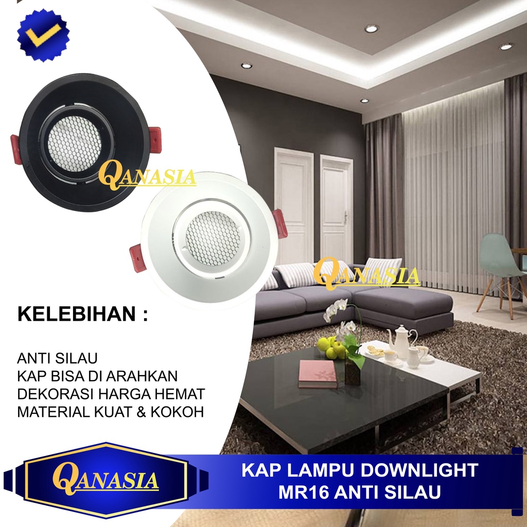 Jual Kap Lampu Downlight Spotlight Sorot LED Spot Light Fitting MR16