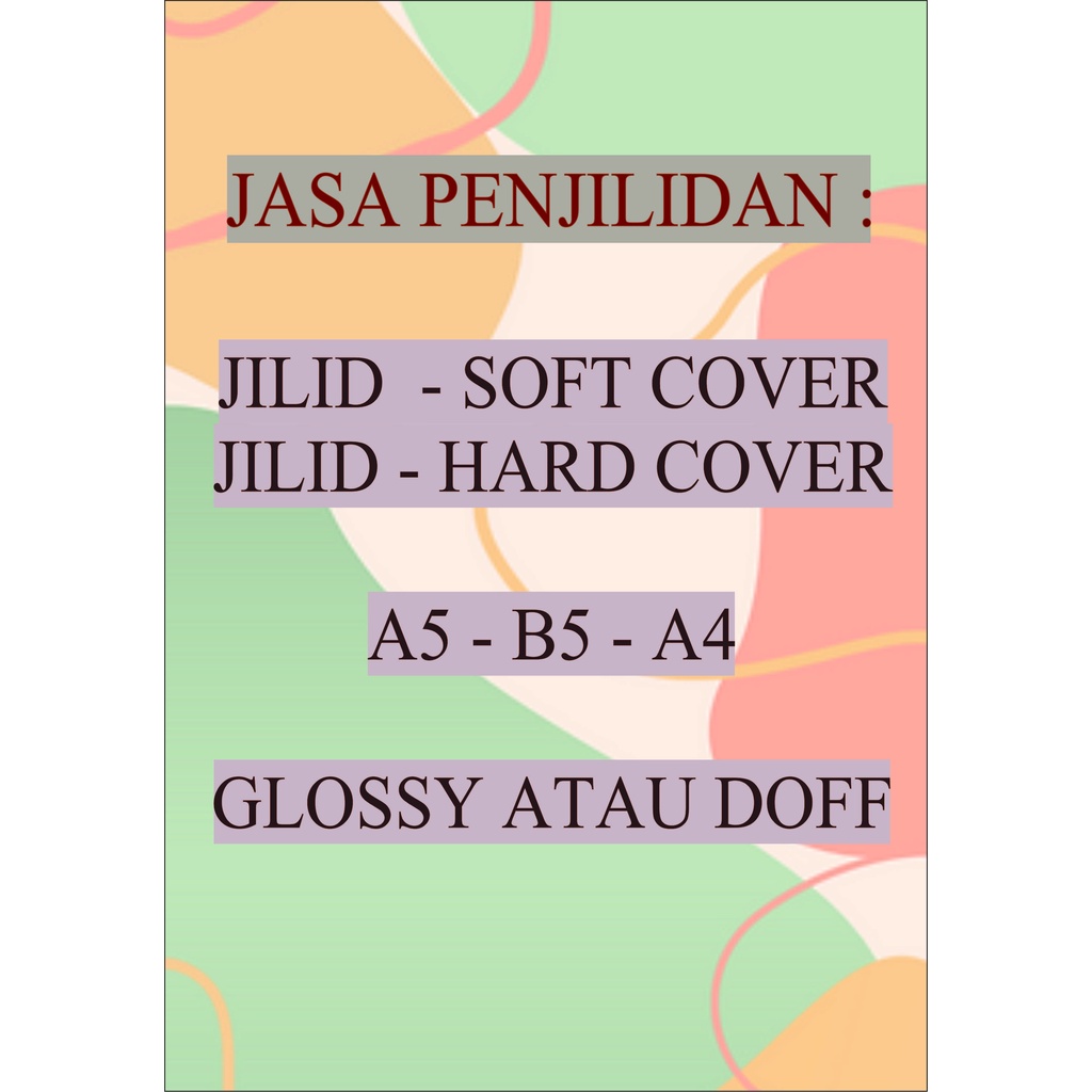 Jual JASA JILID SOFTCOVER DAN JILID HARDCOVER MURAH Shopee Indonesia