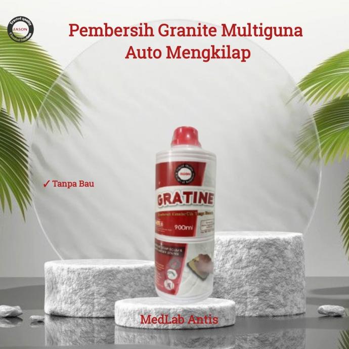 Jual Cairan Pembersih Kerak Granit Gratine Jamur Kaca Serbaguna Fason