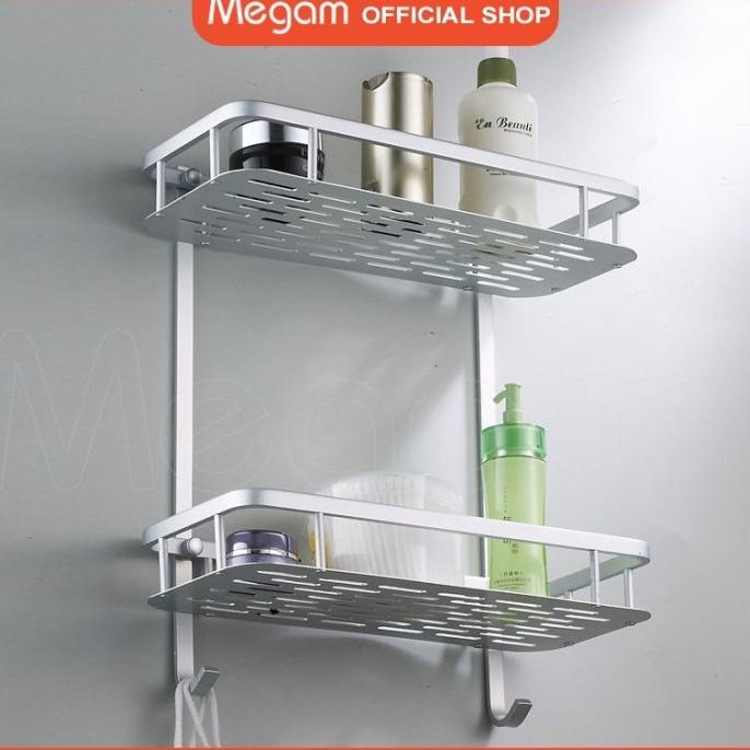 Jual Megam Rak Kamar Mandi Toilet Rack Tempat Sabun Bumbu Rak Handuk