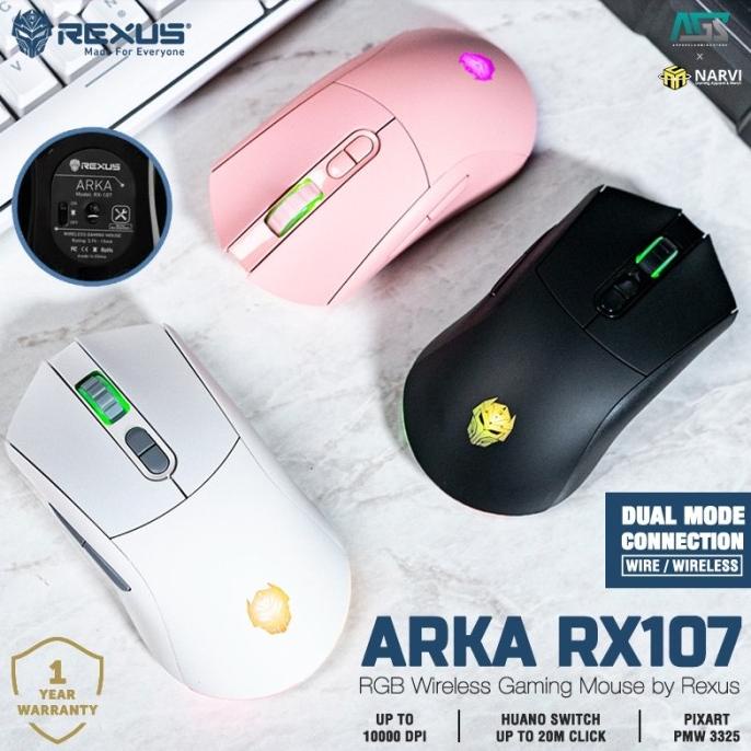 Jual Rexus Arka Rx Wired Wireless Gaming Mouse Shopee Indonesia