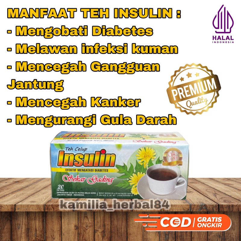 Jual Teh Celup Insulin Yakon Sekar Gading Teh Diabetes Kencing Manis