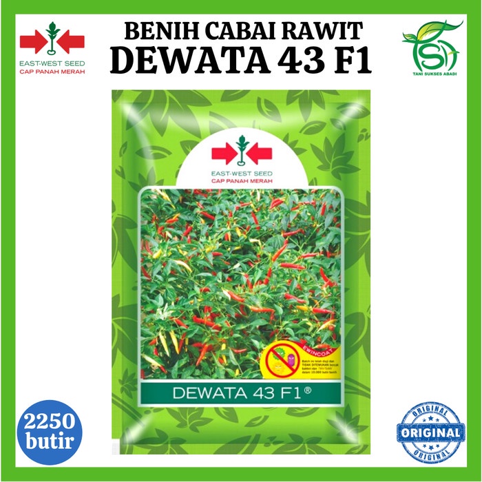 Jual Benih Cabai Dewata 43 F1 2250 Butir Bibit Cabe Rawit Cap Panah