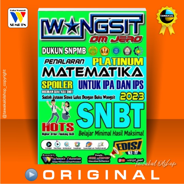 Jual Buku Wangsit SNBT 2023 Buku Wangsit UTBK SNBT TPS PENALARAN