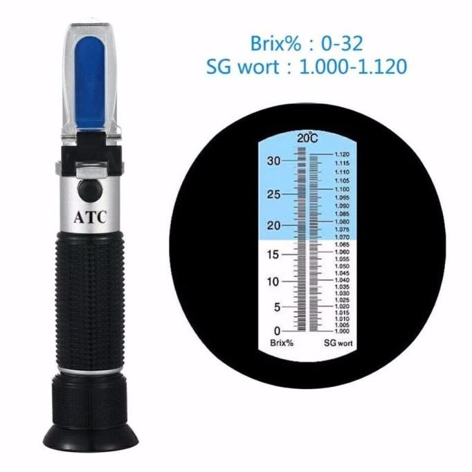 Jual Alat Ukur Beer Refractometer 032 Brix Sg Wort Refraktometer