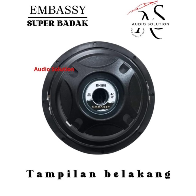 Jual Subwoofer Mobil 10 EMBASSY ES 1044 Double Coil 500 Watts Super