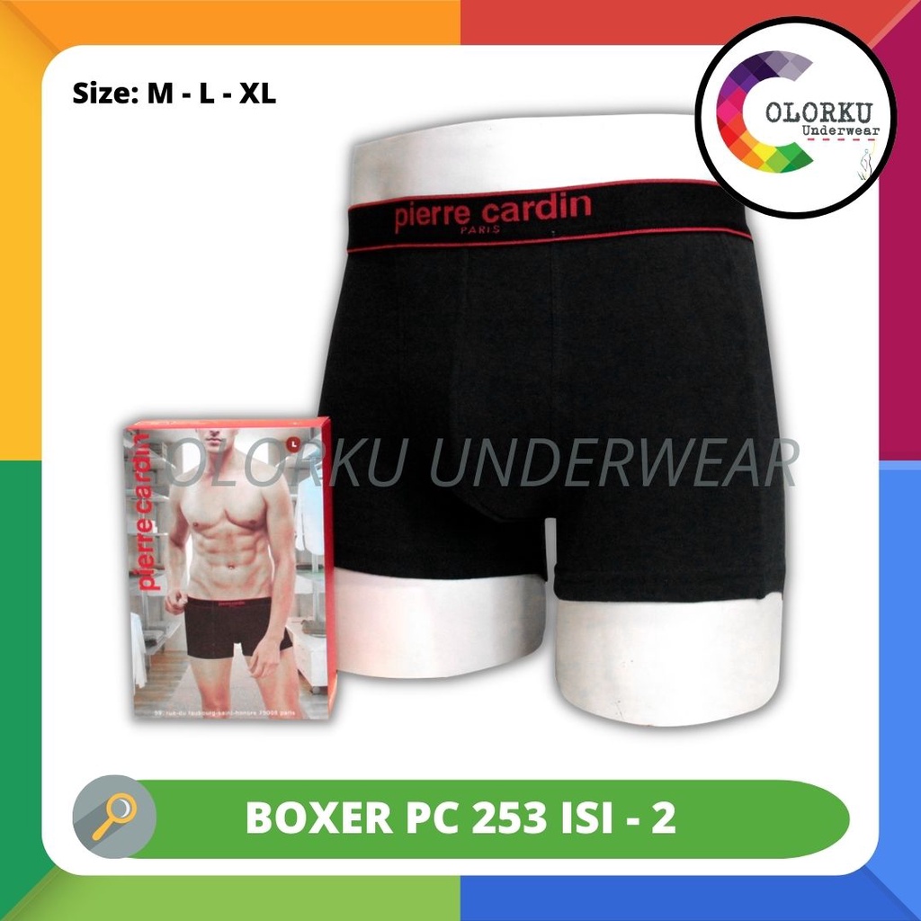 Jual Celana Boxer Pria Pierre Cardin Pc Isi Pcs Bahan Katun