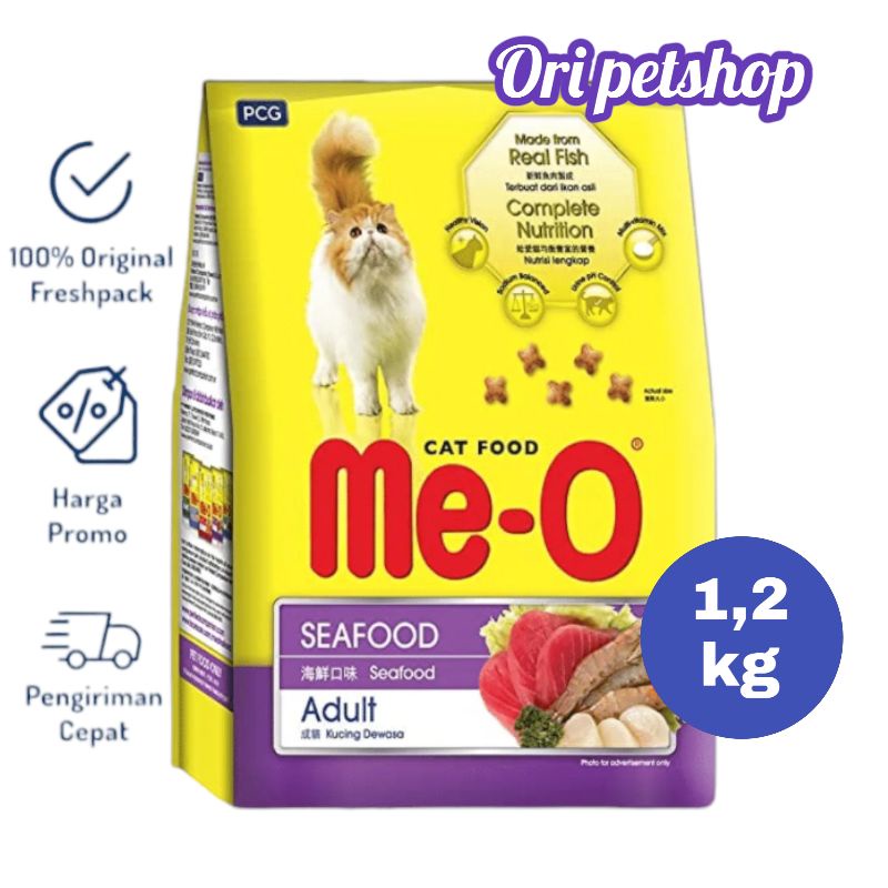 Jual Meo Seafood Meo Adult Seafood 1 2 Makanan Kucing Me O Dewasa