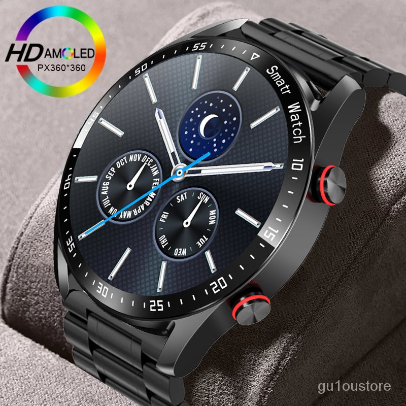 Jual Hw Ecg Ppg Bluetooth Call Smart Watch Men Full Touch Sport