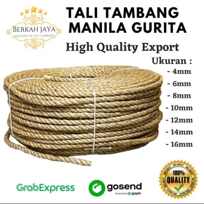 Jual Tali Tambang Besar Manila 22Mm 24Mm Tampar Dadung Rami Goni Kapal