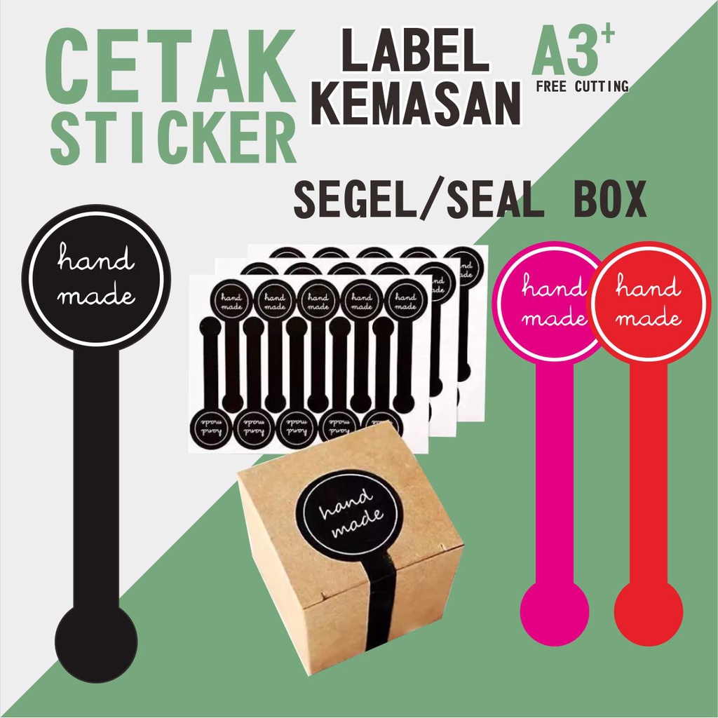 Jual CETAK STIKER SEAL BOX CUSTOM L SEAL LABEL KEMASAN L STIKER SEGEL