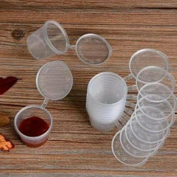 Jual Thinwall Cup Plastik 25 ML Tempat Wadah Saus Saos Sambal Sambel