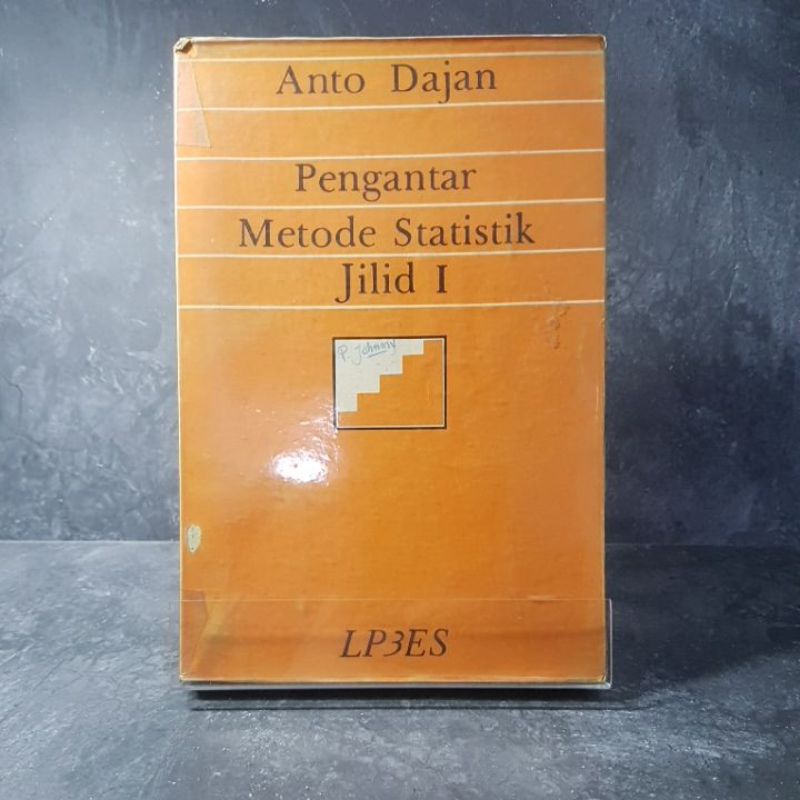 Jual Buku Pengantar Metode Statistik Jilid 1 LP3ES Anto Dajan 1975