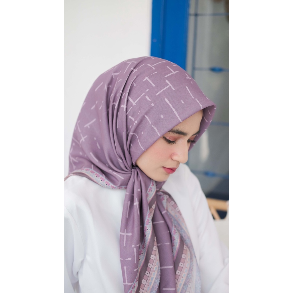 Jual Zaurascarves Nara Series Hijab Voal Segiempat Jilbab Motif