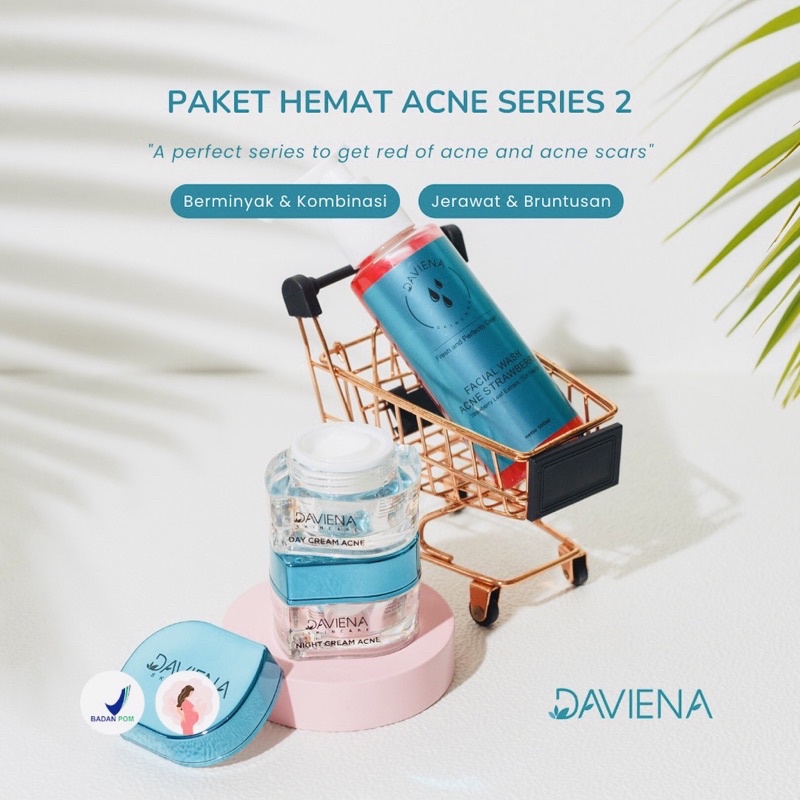 Jual Official Acne Series Cream Jerawat Ampuh Bpom Daviena Skincare