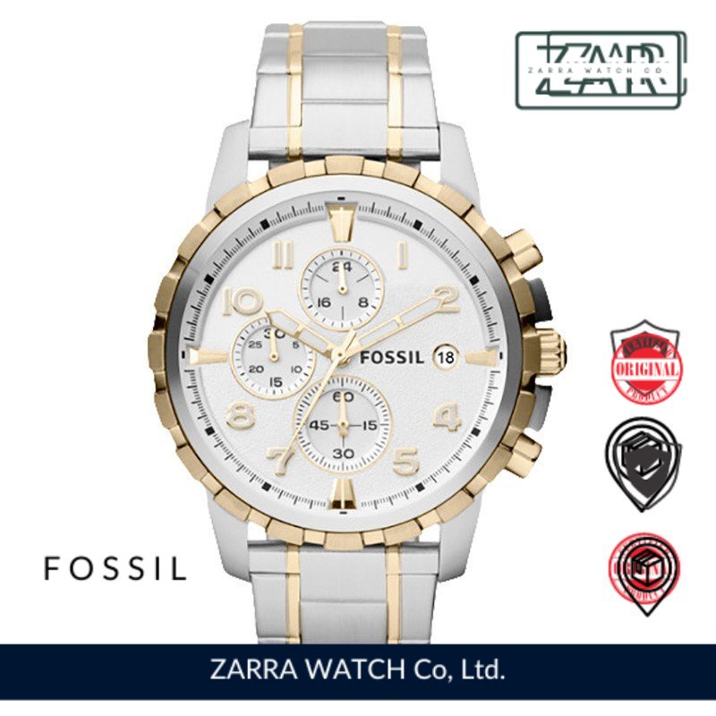 Jual Jam Tangan Pria Original Fossil Fs Men Dean Chronograph Silver