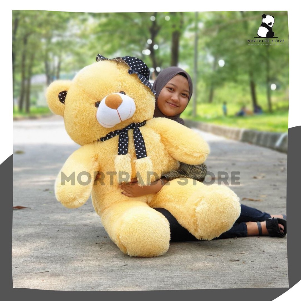 Jual Boneka Besar Beruang Teddy Bear Jumbo 1 Meter Shopee Indonesia