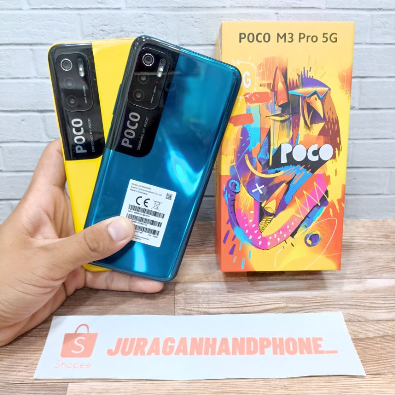 Jual POCO M3 PRO 4 64 6 128 SECOND FULLSET Shopee Indonesia