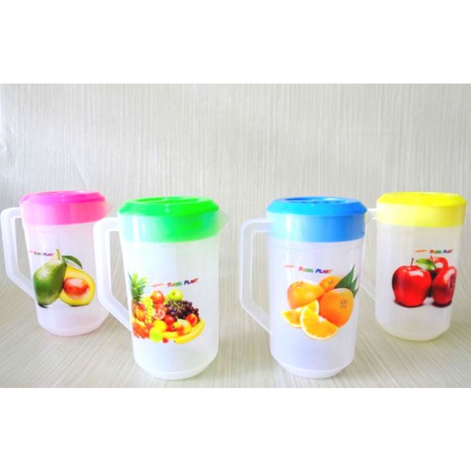 Jual Teko Plastik Eskan Transparan Warna Ukuran 2 Liter Shopee