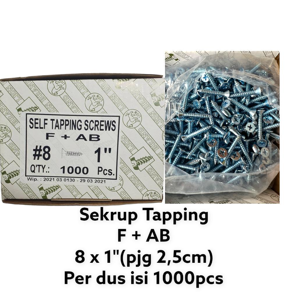 Jual Sc F Ab X Panjang Cm Sekrup Tapping Lion Brand Shopee