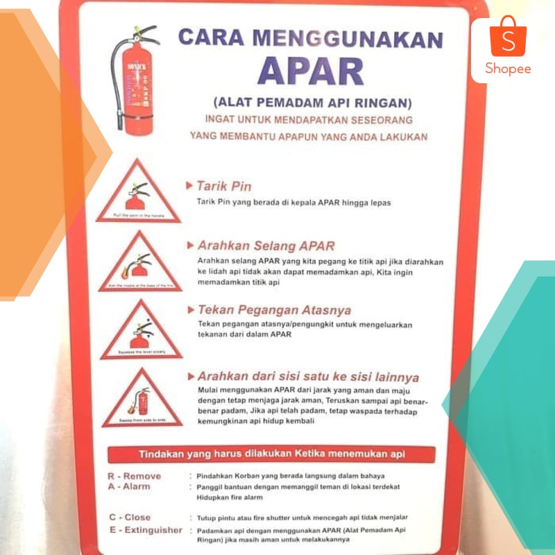 Jual Promo Sign Akrilik Cara Penggunaan Apar X Cm K Rambu Acrilyc