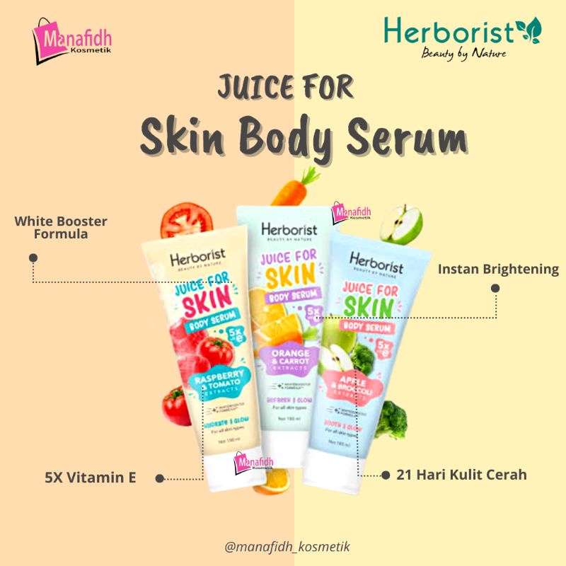 Jual Herborist Juice For Skin Body Serum Ml Original Shopee