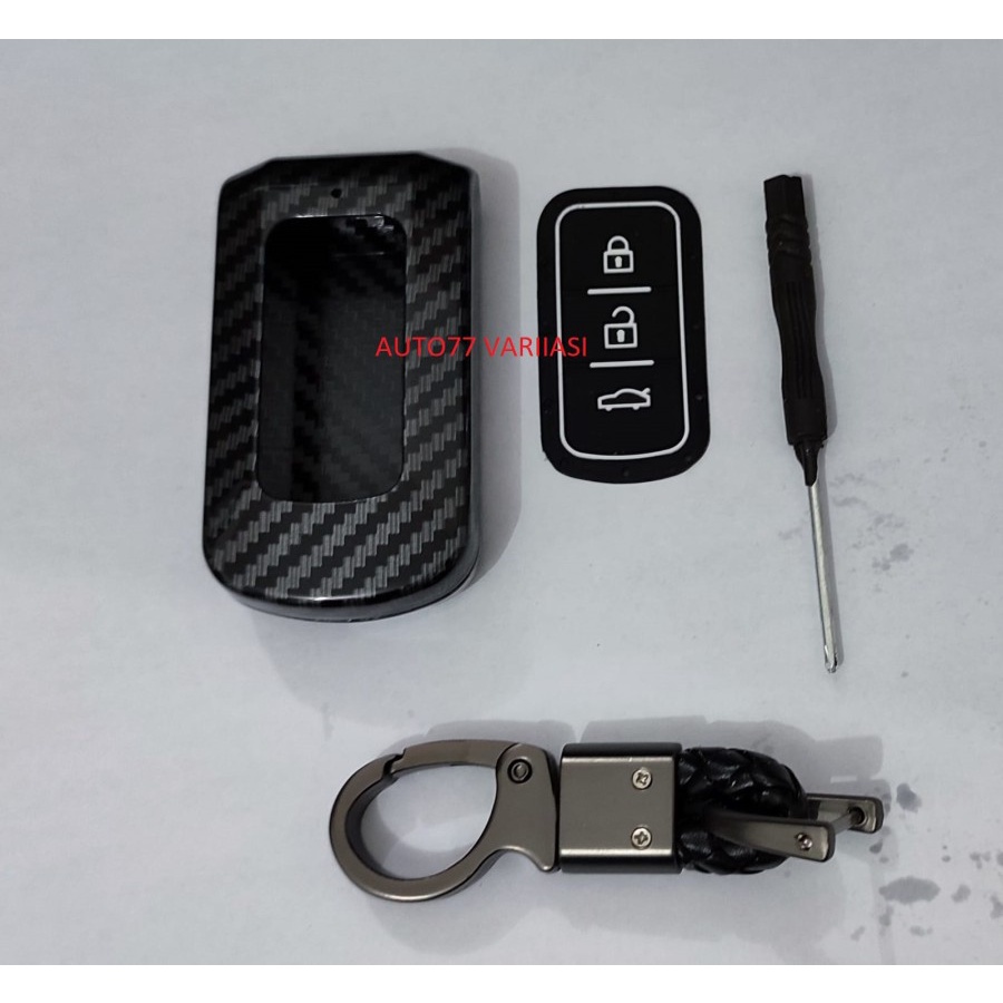 Jual Casing Kunci Mobil All New Pajero Xpander Tombol Carbon