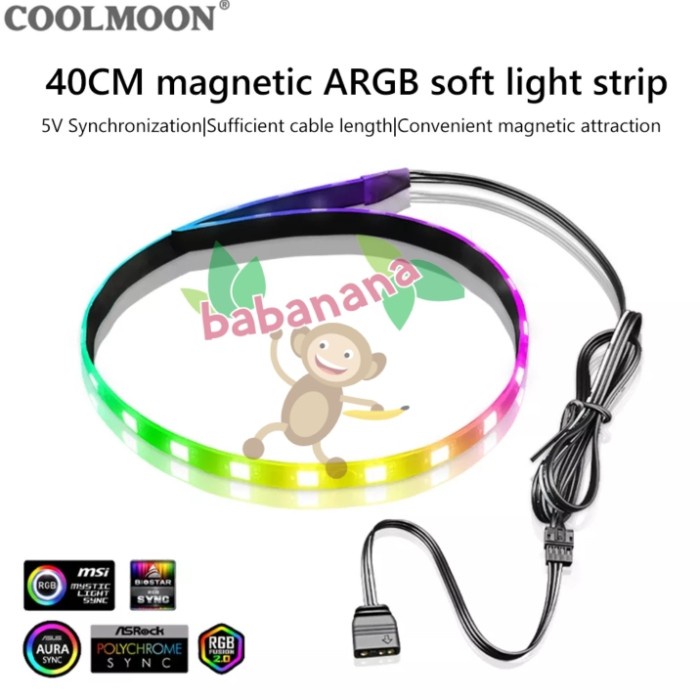 Jual Sale Coolmoon Argb Strip Pin V Sync Led Soft Light Bar Promo