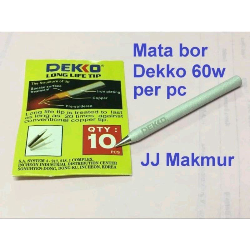 Jual Mata Solder Dekko W Original Korea Soldering Iron Timah Deko