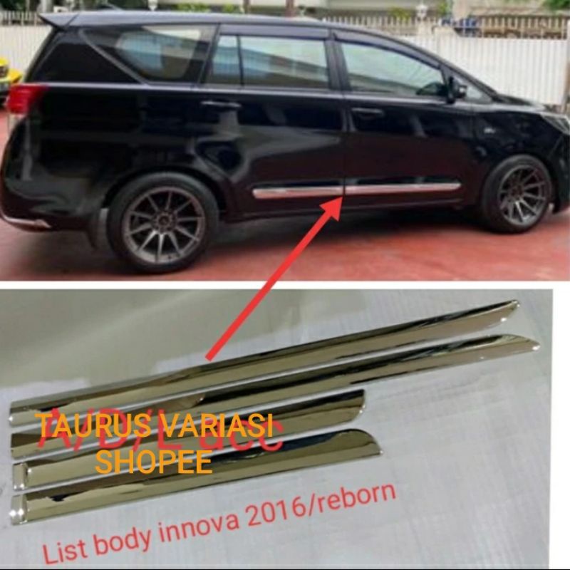 Jual Lis List Body Bodi Moulding Samping Toyota Innova Inova Reborn