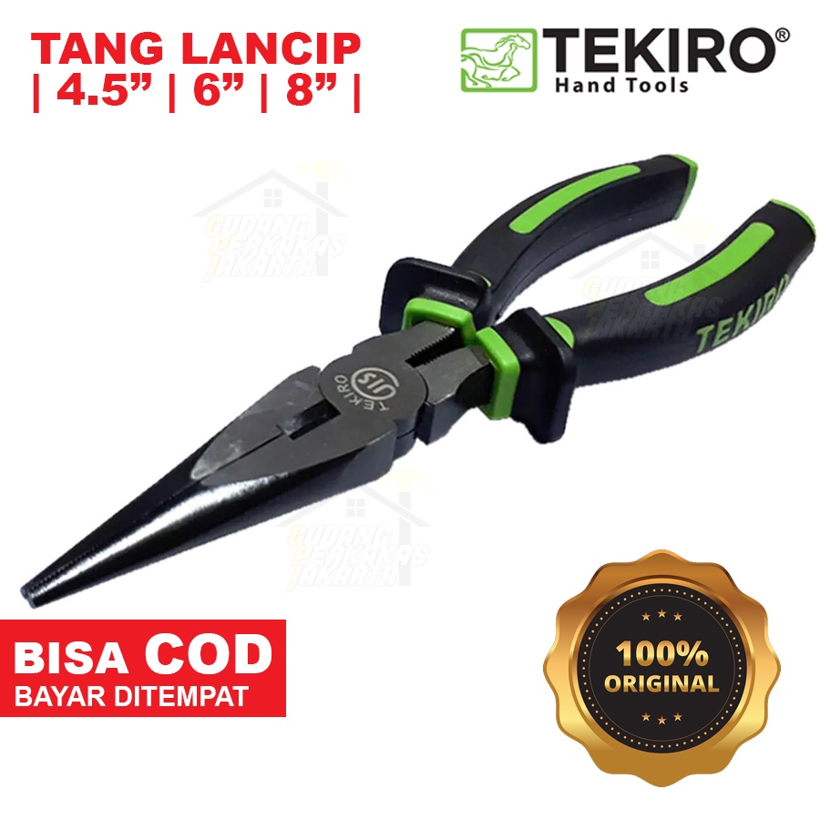 Jual Tang Lancip Inch Long Nose Pliers Tekiro Jepit