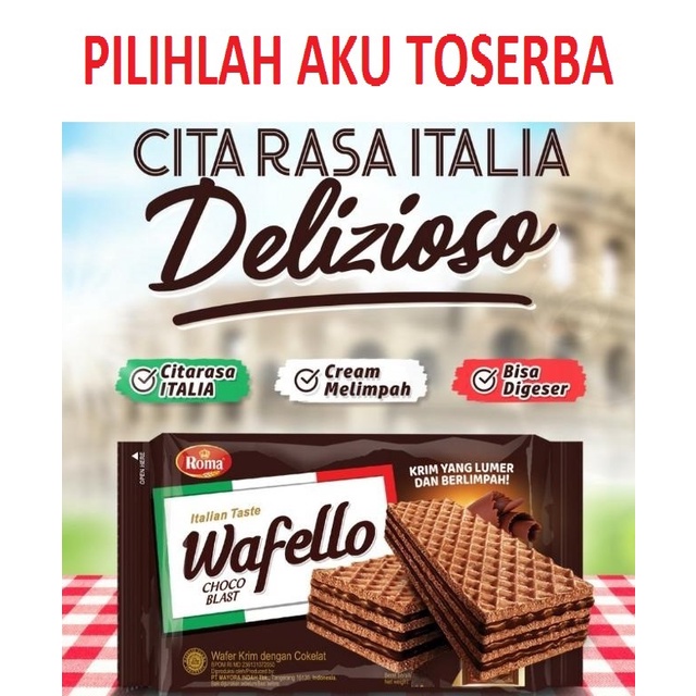 Jual Roma Wafello Choco Blast Gr Pack Isi Bks Shopee