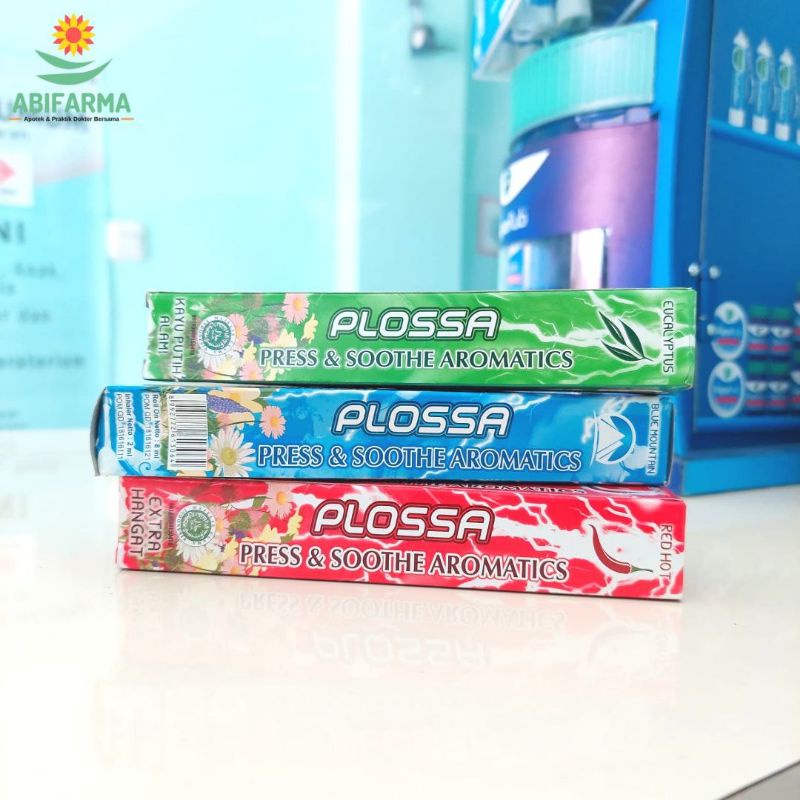 Jual Plossa Inhaler Roll On All Variant Red Hot Eucalyptus Blue