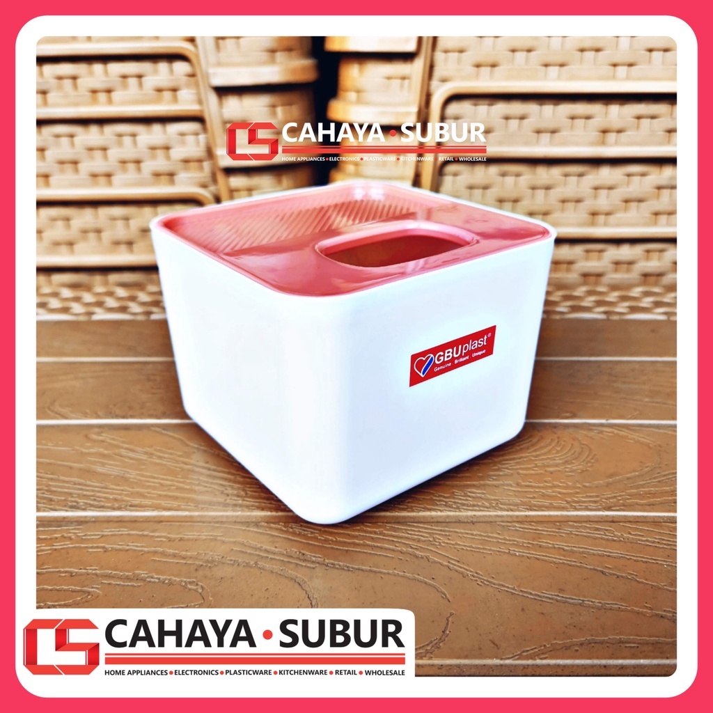 Jual Tempat Tissue LIVIA BOX Premium Quality Kotak Tissue Segi Plastik