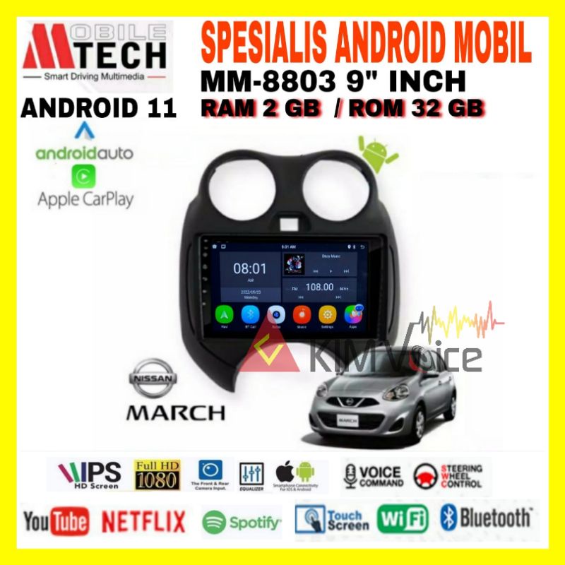 Jual Head Unit Android Mtech Inch Oem Nissan March Soket