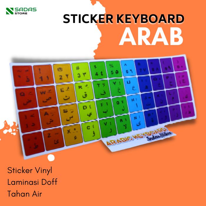 Jual Sticker Keyboard Arabic Stiker Keyboard Arab Shopee Indonesia