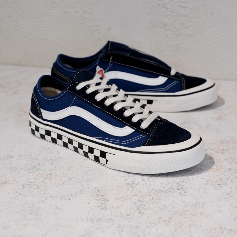 Jual Sepatu Vans Style Decon Sf Checkerboard True Blue Shopee