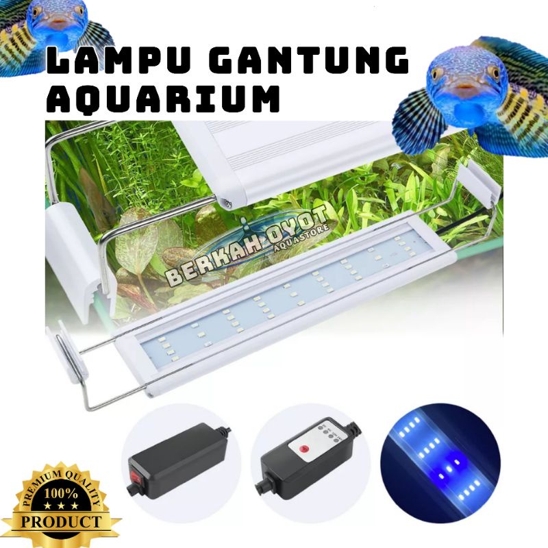 Jual LAMPU LED GANTUNG DUDUK AQUARIUM ARMADA 3 LINE 30 40 50 60 80