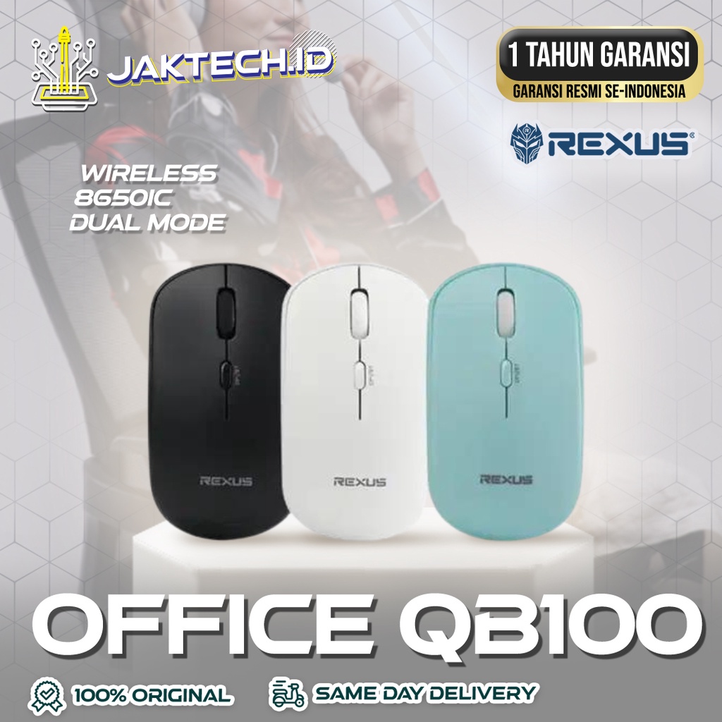 Jual Rexus Mouse Wireless Office QB100 Silent Click Shopee Indonesia