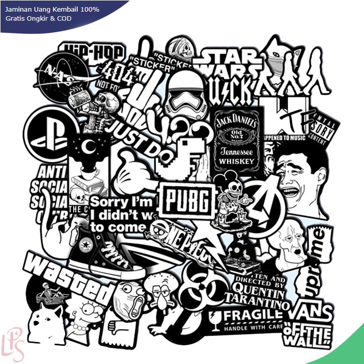 Jual Stiker Logo Hypebeast Graffiti Sticker Vinyl Laptop Waterproof Diy