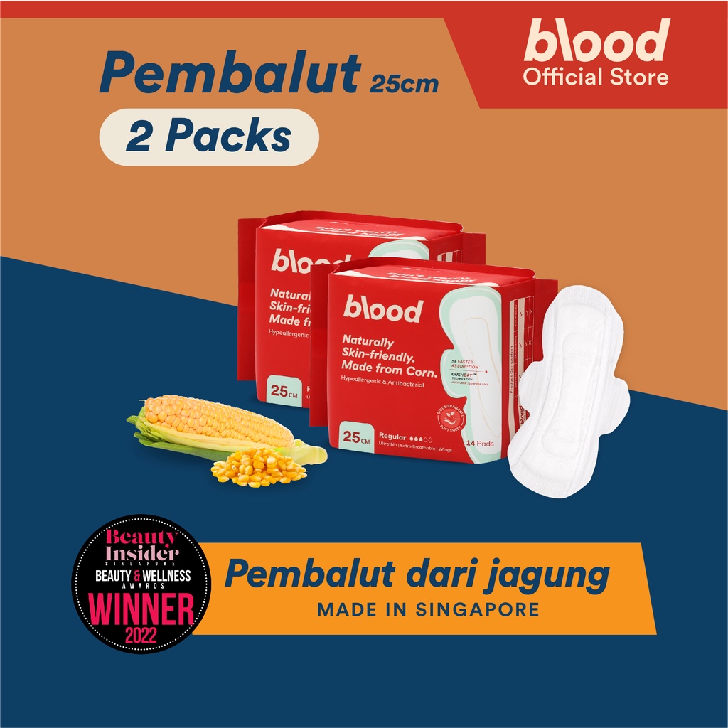 Jual Blood Corn Pads Pembalut Dari Jagung Bebas Gatal Ultra Thin