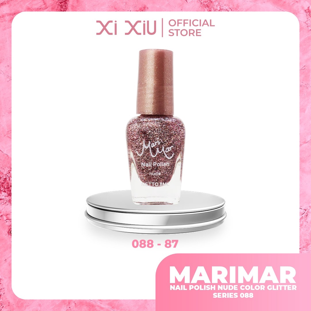 Jual Marimar Nail Polish Nude Colors With Glitter Kode Cc